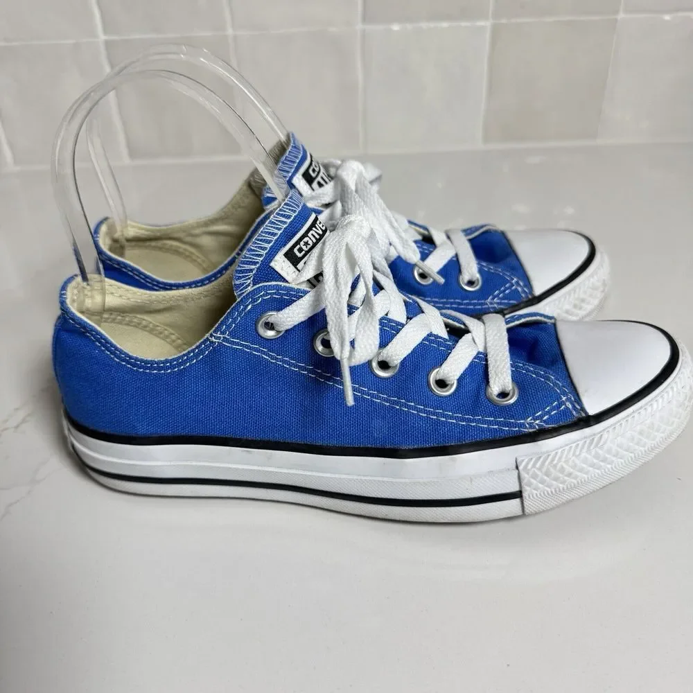 Converse Chuck Taylor All Star Low Top Blue Unisex Big Kid Sneakers M4/W6